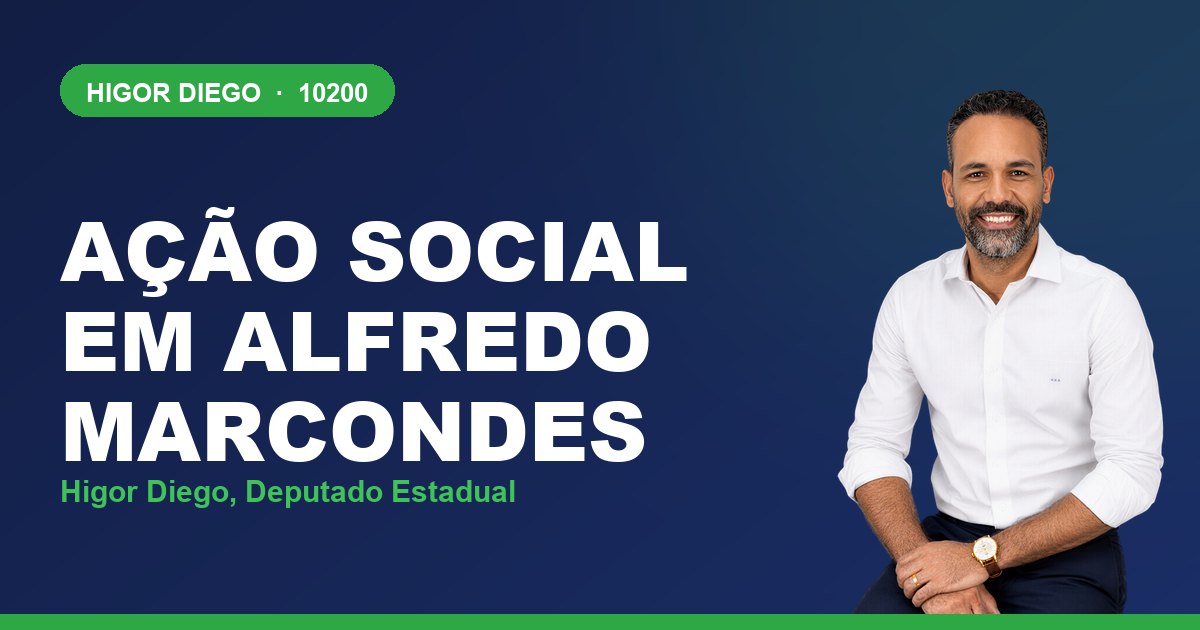 Ação Social em Alfredo Marcondes, com Higor Diego, deputado estadual 10200
