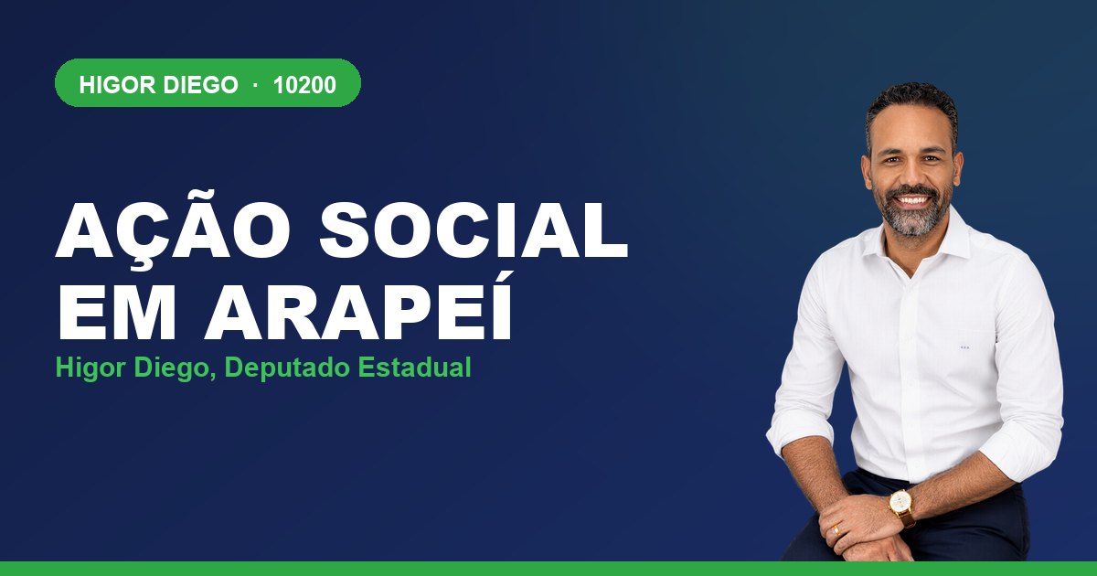 Ação Social em Arapeí, com Higor Diego, deputado estadual 10200