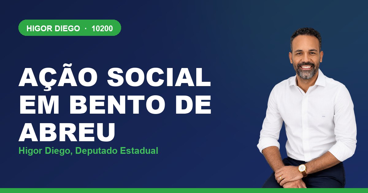 Ação Social em Bento de Abreu, com Higor Diego, deputado estadual 10200