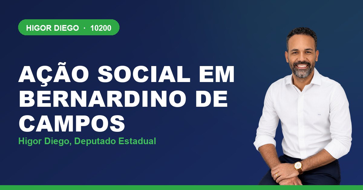 Ação Social em Bernardino de Campos, com Higor Diego, deputado estadual 10200