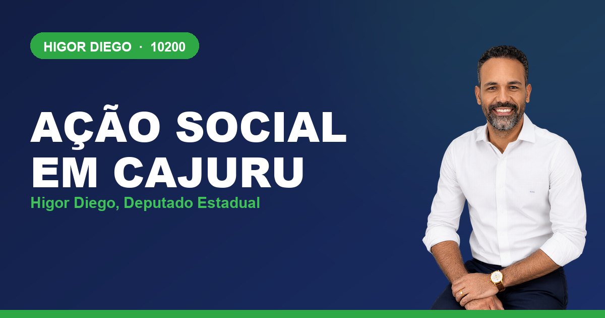 Ação Social em Cajuru, com Higor Diego, deputado estadual 10200