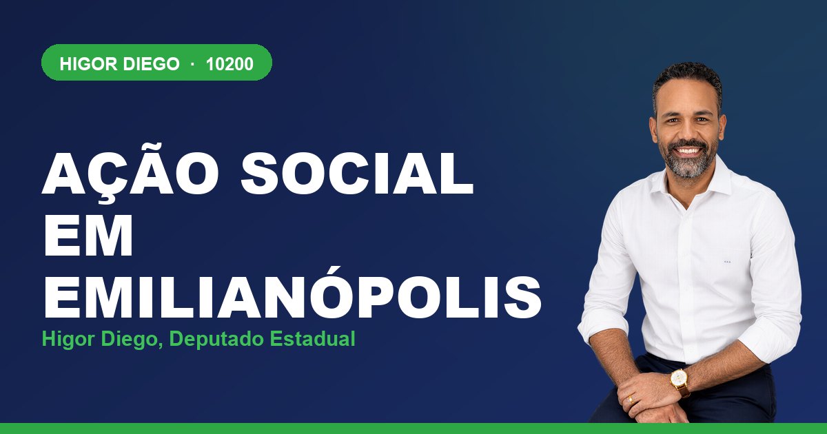 Ação Social em Emilianópolis, com Higor Diego, deputado estadual 10200