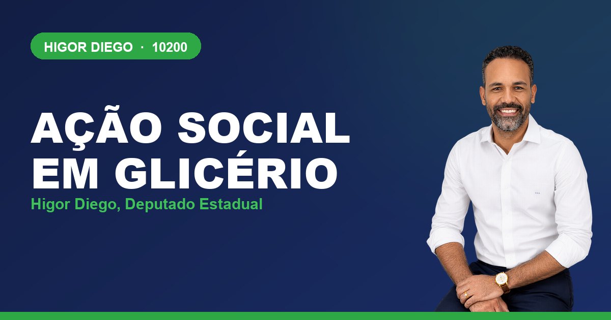 Ação Social em Glicério, com Higor Diego, deputado estadual 10200