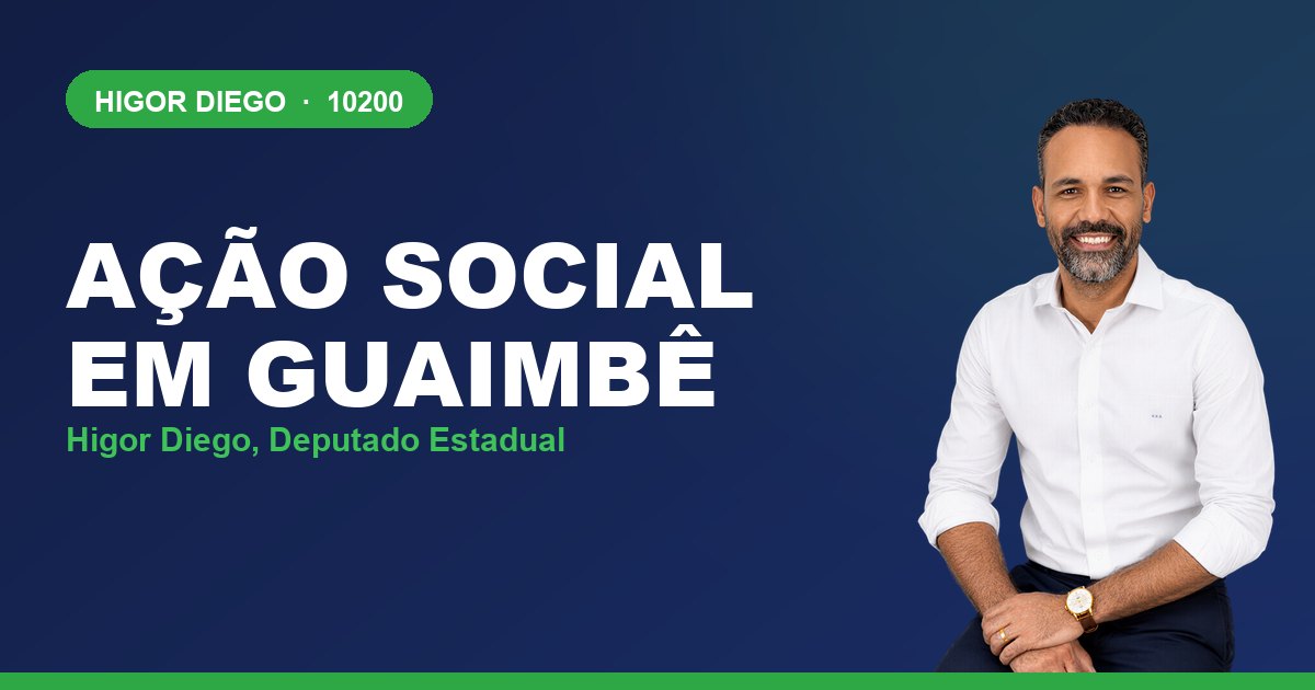 Ação Social em Guaimbê, com Higor Diego, deputado estadual 10200