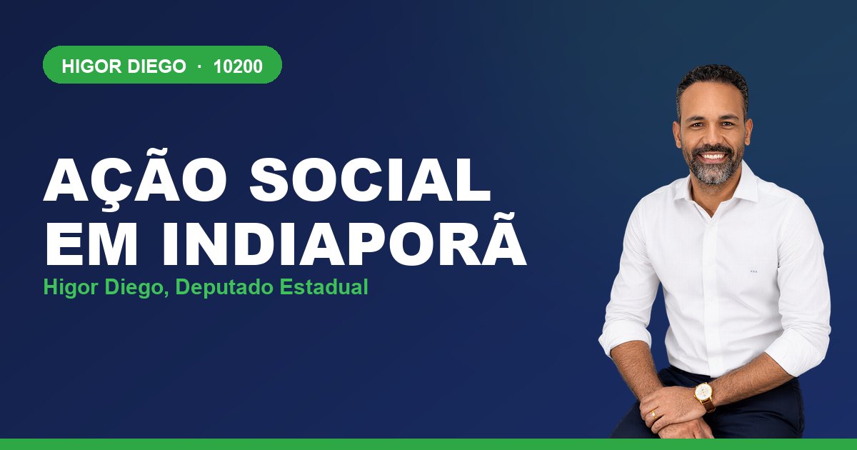 Ação Social em Indiaporã, com Higor Diego, deputado estadual 10200