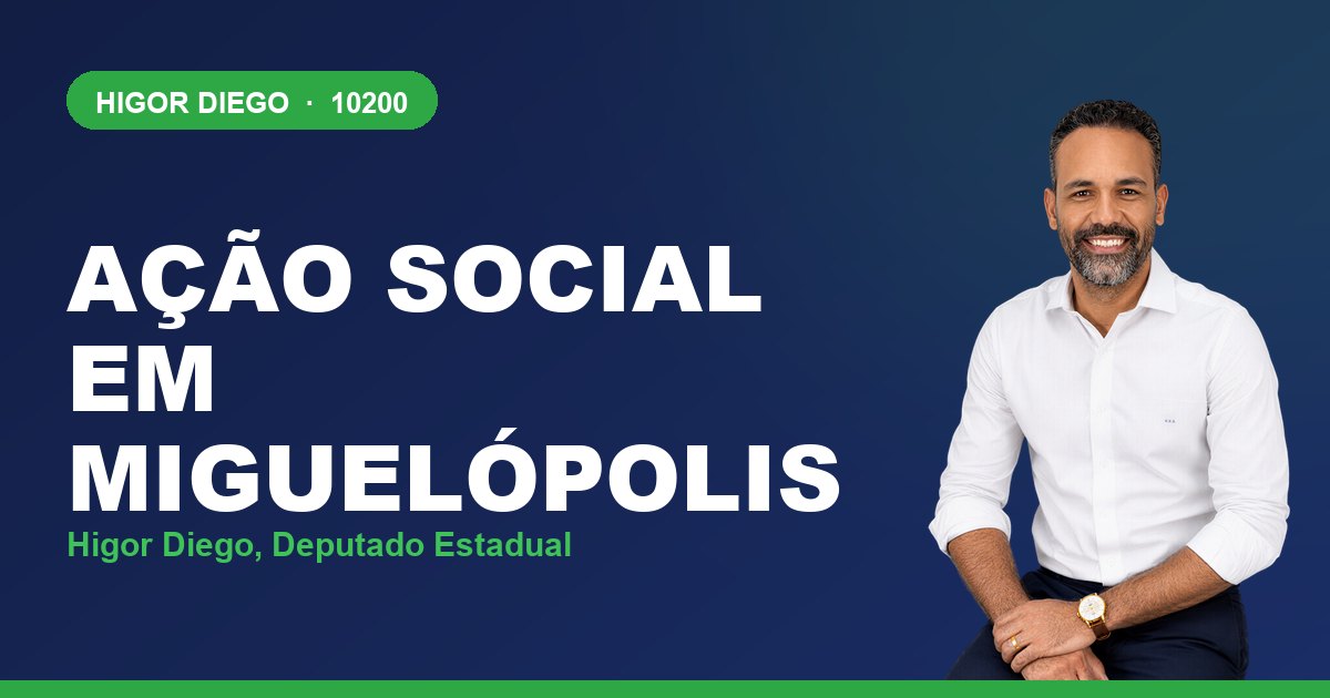 Ação Social em Miguelópolis, com Higor Diego, deputado estadual 10200