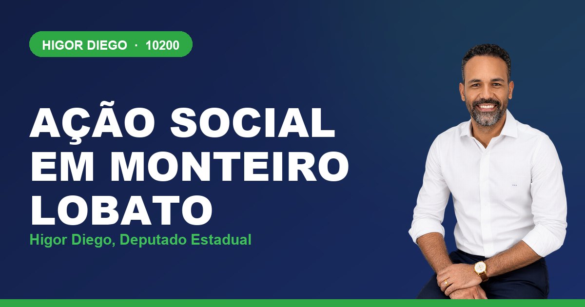 Ação Social em Monteiro Lobato, com Higor Diego, deputado estadual 10200
