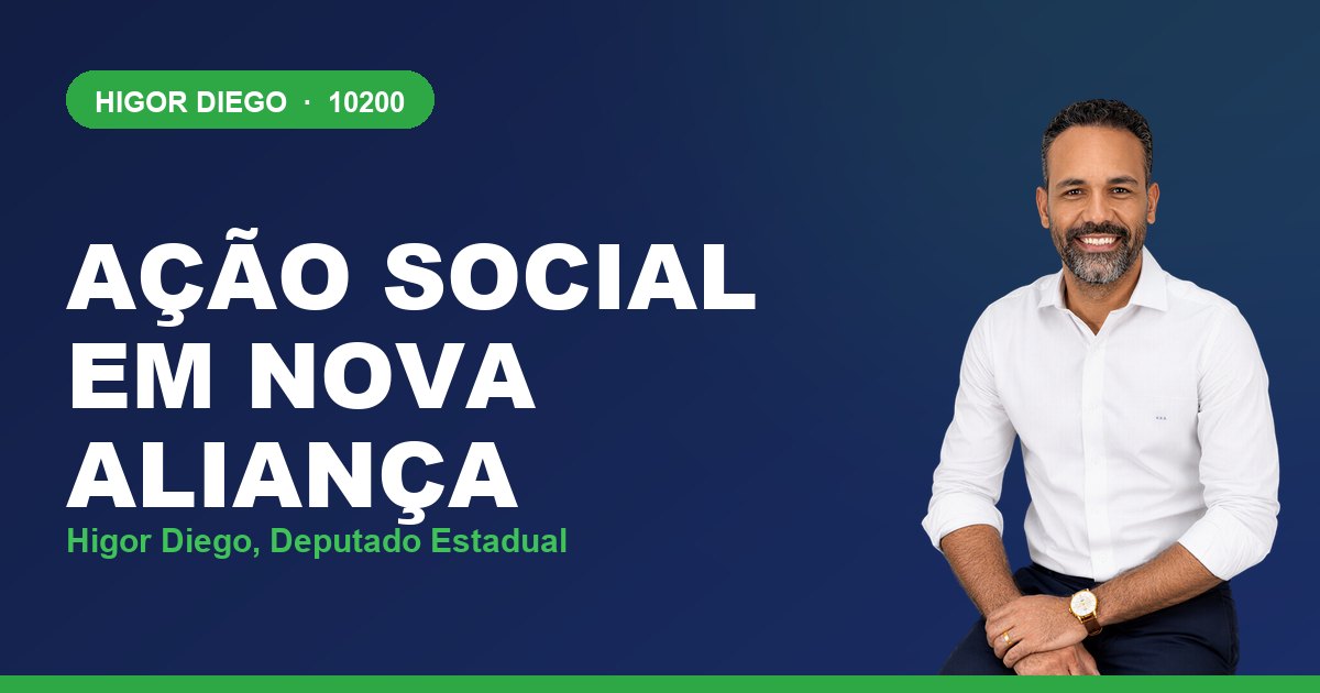 Ação Social em Nova Aliança, com Higor Diego, deputado estadual 10200