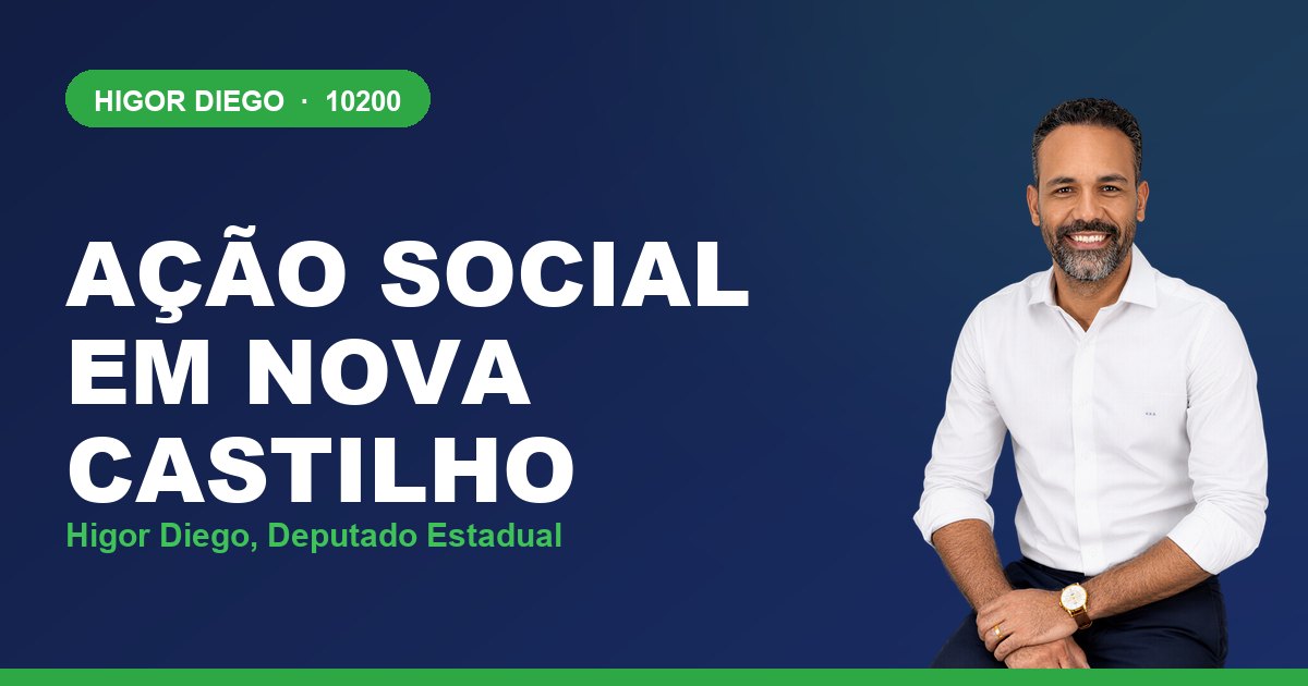 Ação Social em Nova Castilho, com Higor Diego, deputado estadual 10200