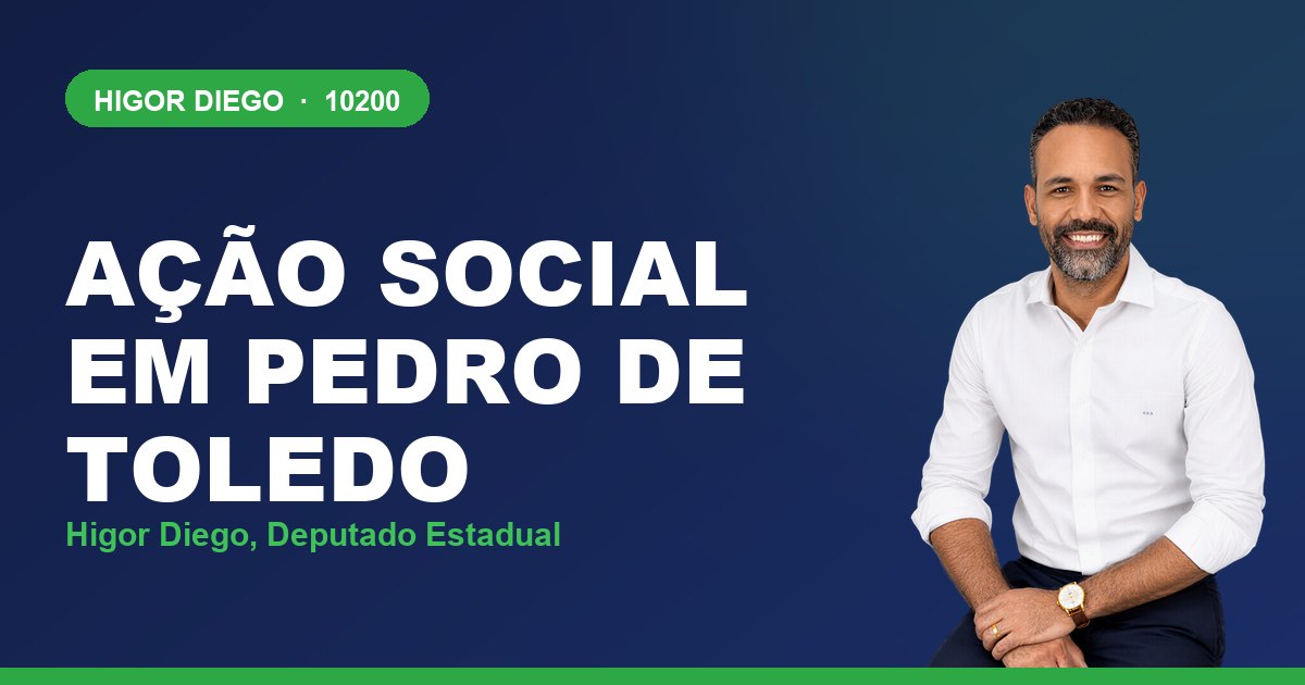 Ação Social em Pedro de Toledo, com Higor Diego, deputado estadual 10200