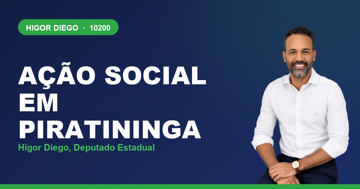 Ação Social em Piratininga, com Higor Diego, deputado estadual 10200