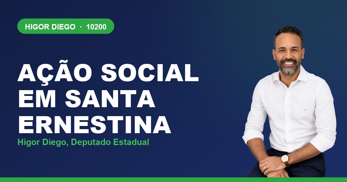Ação Social em Santa Ernestina, com Higor Diego, deputado estadual 10200