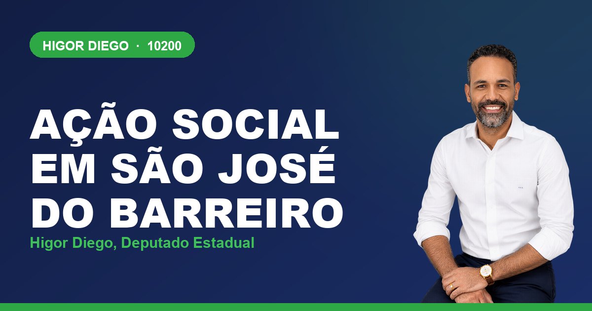 Ação Social em São José do Barreiro, com Higor Diego, deputado estadual 10200