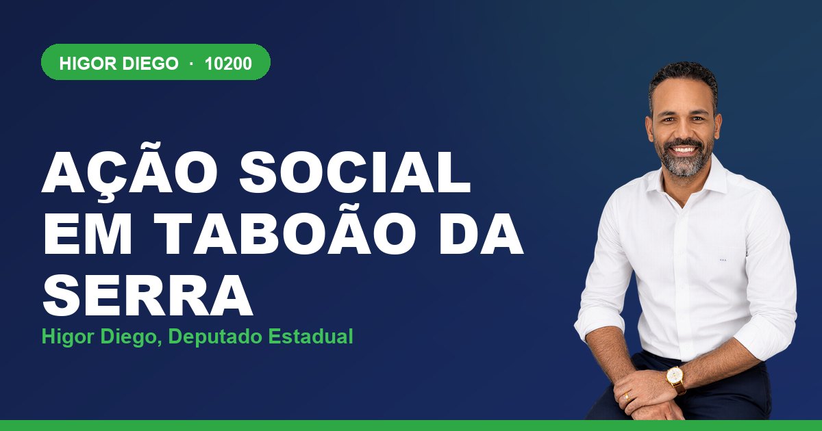 Ação Social em Taboão da Serra, com Higor Diego, deputado estadual 10200