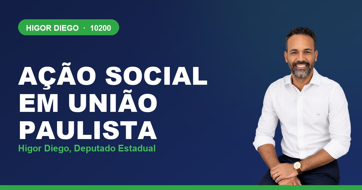 Ação Social em União Paulista, com Higor Diego, deputado estadual 10200
