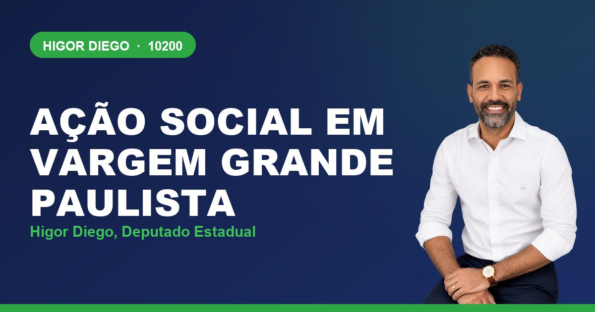 Ação Social em Vargem Grande Paulista, com Higor Diego, deputado estadual 10200