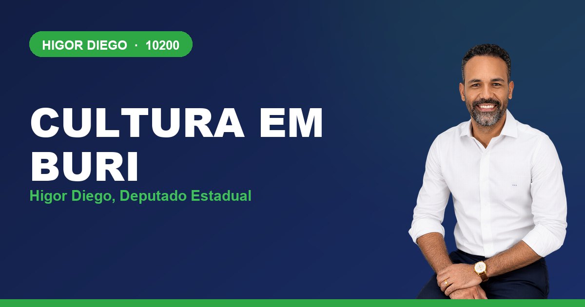 Cultura em Buri, com Higor Diego, deputado estadual 10200