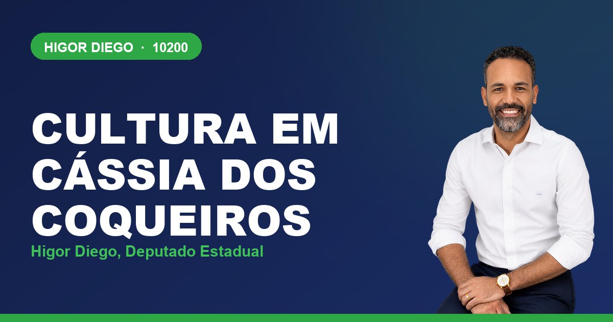 Cultura em Cássia dos Coqueiros, com Higor Diego, deputado estadual 10200