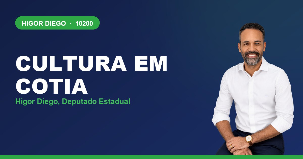 Cultura em Cotia, com Higor Diego, deputado estadual 10200