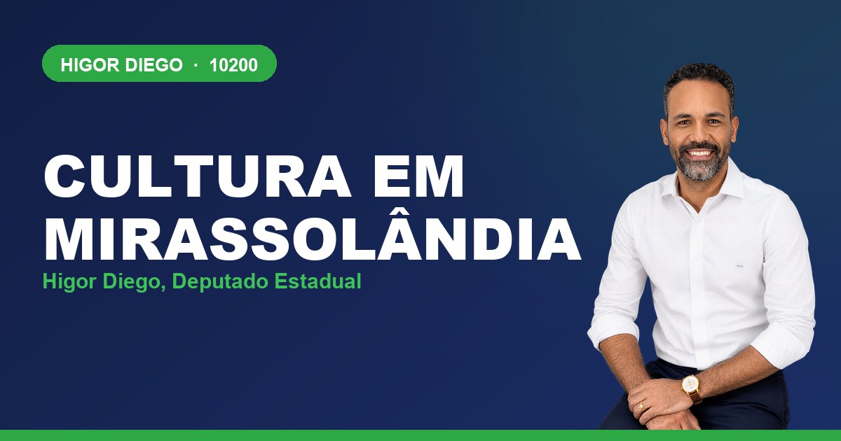 Cultura em Mirassolândia, com Higor Diego, deputado estadual 10200