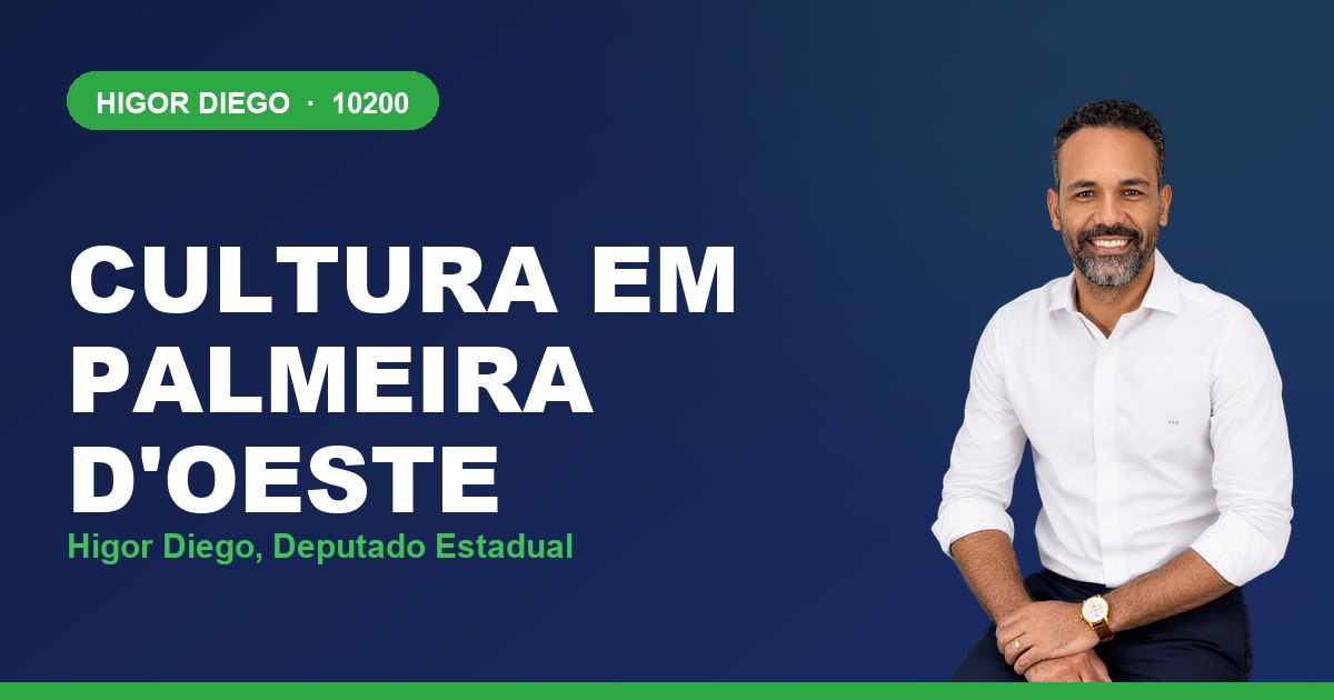 Cultura em Palmeira d'Oeste, com Higor Diego, deputado estadual 10200