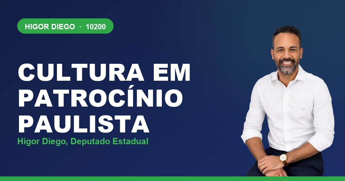 Cultura em Patrocínio Paulista, com Higor Diego, deputado estadual 10200