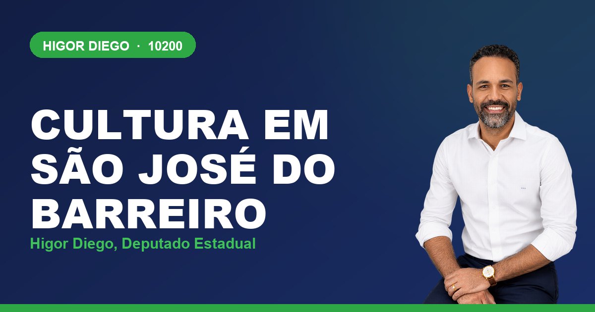 Cultura em São José do Barreiro, com Higor Diego, deputado estadual 10200