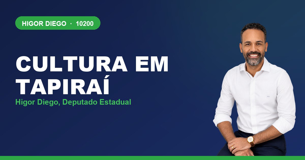 Cultura em Tapiraí, com Higor Diego, deputado estadual 10200