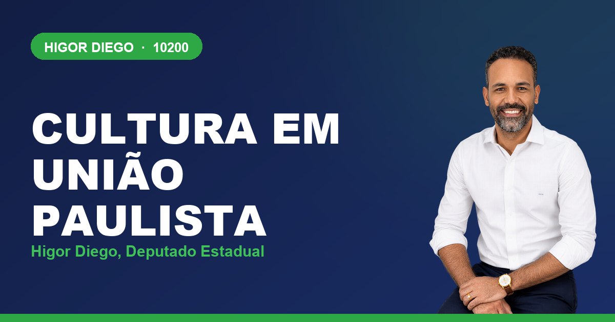 Cultura em União Paulista, com Higor Diego, deputado estadual 10200