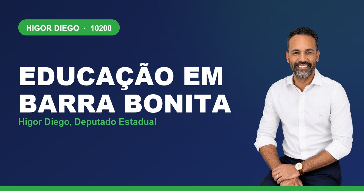 Educação em Barra Bonita, com Higor Diego, deputado estadual 10200