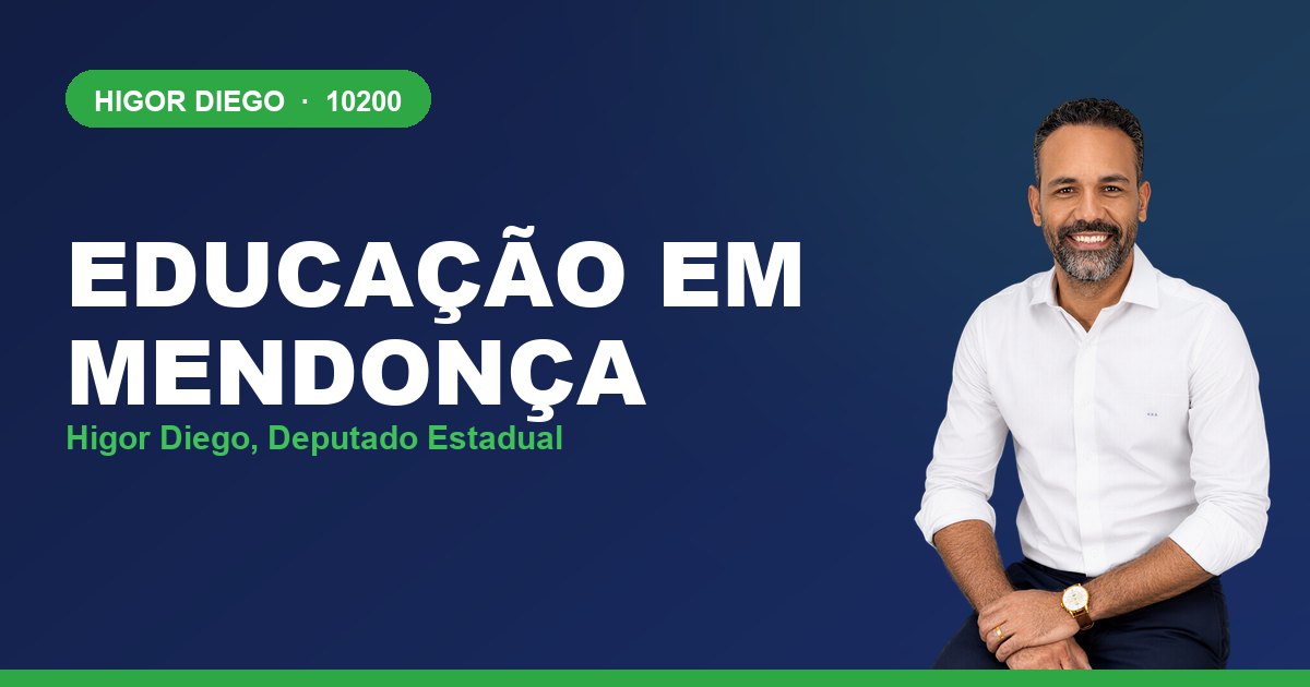 Educação em Mendonça, com Higor Diego, deputado estadual 10200