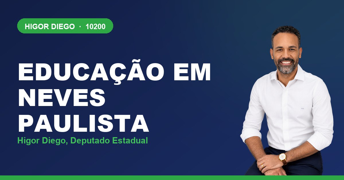 Educação em Neves Paulista, com Higor Diego, deputado estadual 10200
