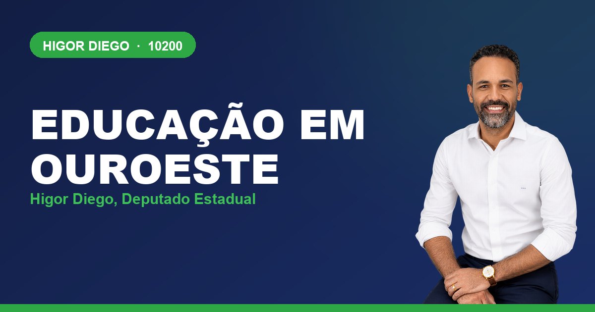 Educação em Ouroeste, com Higor Diego, deputado estadual 10200