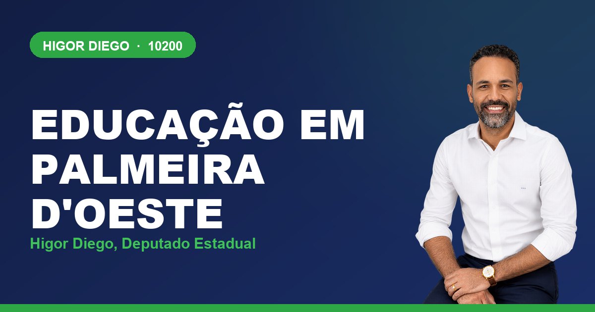 Educação em Palmeira d'Oeste, com Higor Diego, deputado estadual 10200