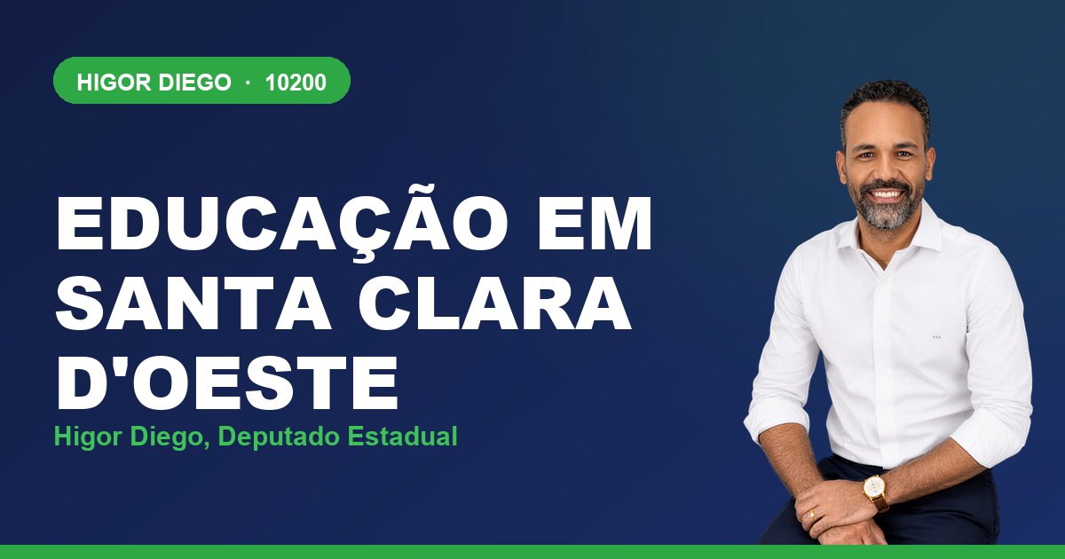 Educação em Santa Clara d'Oeste, com Higor Diego, deputado estadual 10200