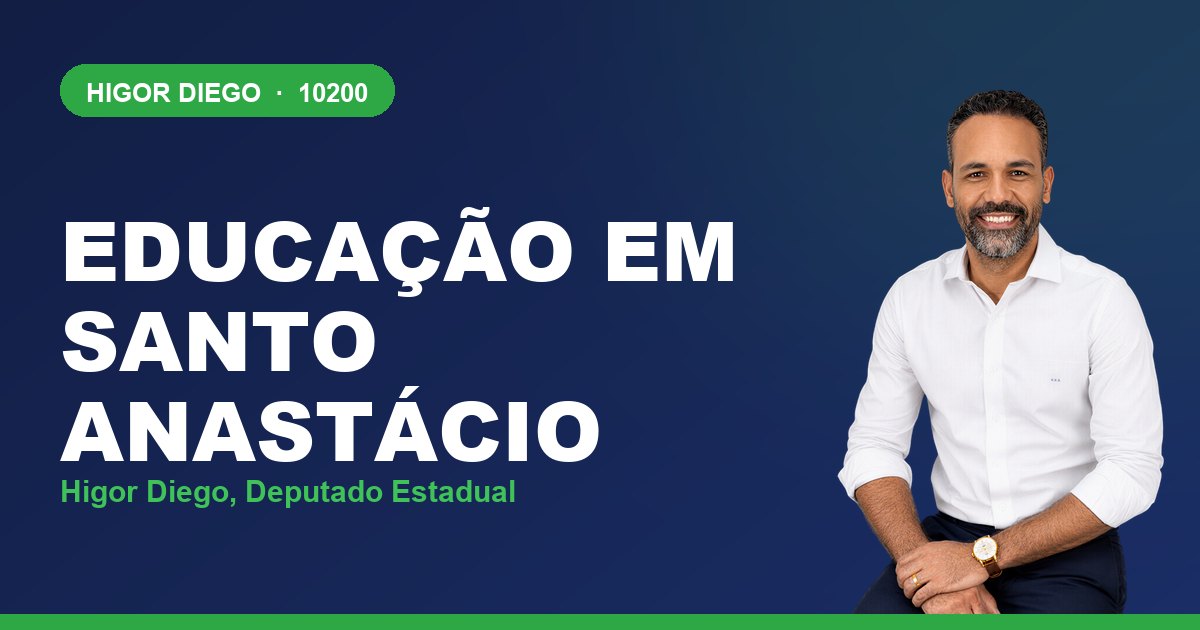 Educação em Santo Anastácio, com Higor Diego, deputado estadual 10200