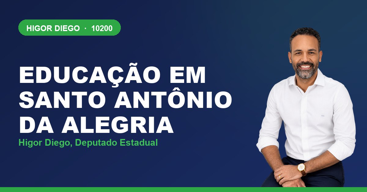 Educação em Santo Antônio da Alegria, com Higor Diego, deputado estadual 10200