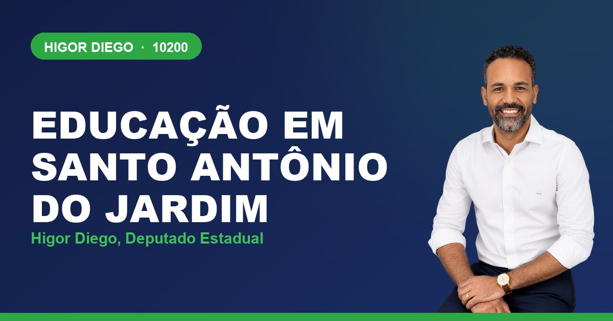 Educação em Santo Antônio do Jardim, com Higor Diego, deputado estadual 10200