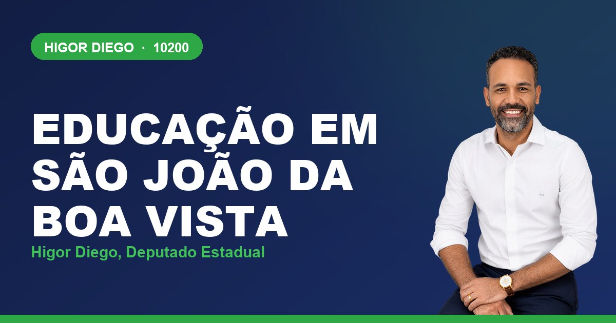 Educação em São João da Boa Vista, com Higor Diego, deputado estadual 10200