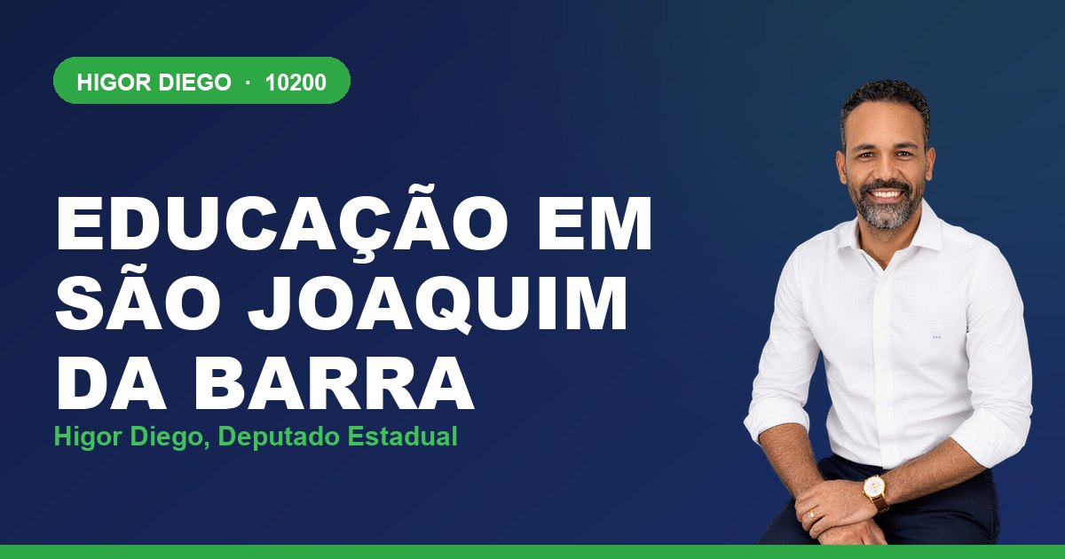Educação em São Joaquim da Barra, com Higor Diego, deputado estadual 10200