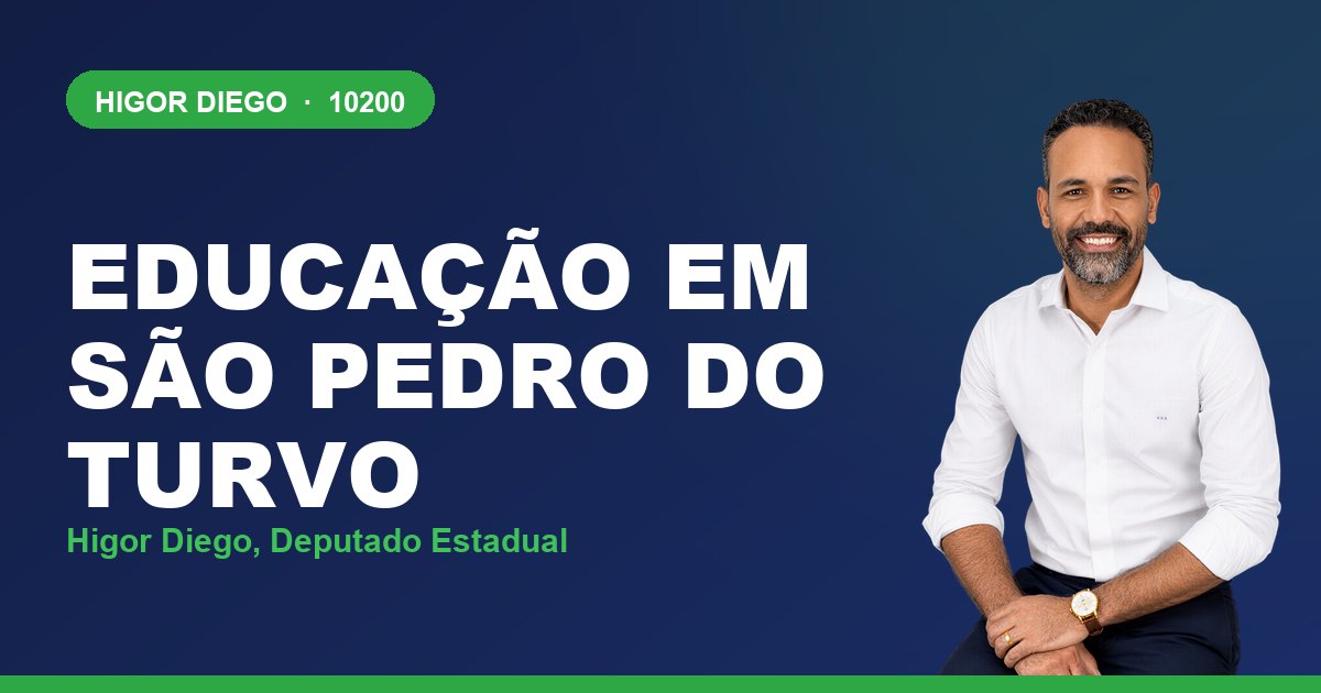 Educação em São Pedro do Turvo, com Higor Diego, deputado estadual 10200