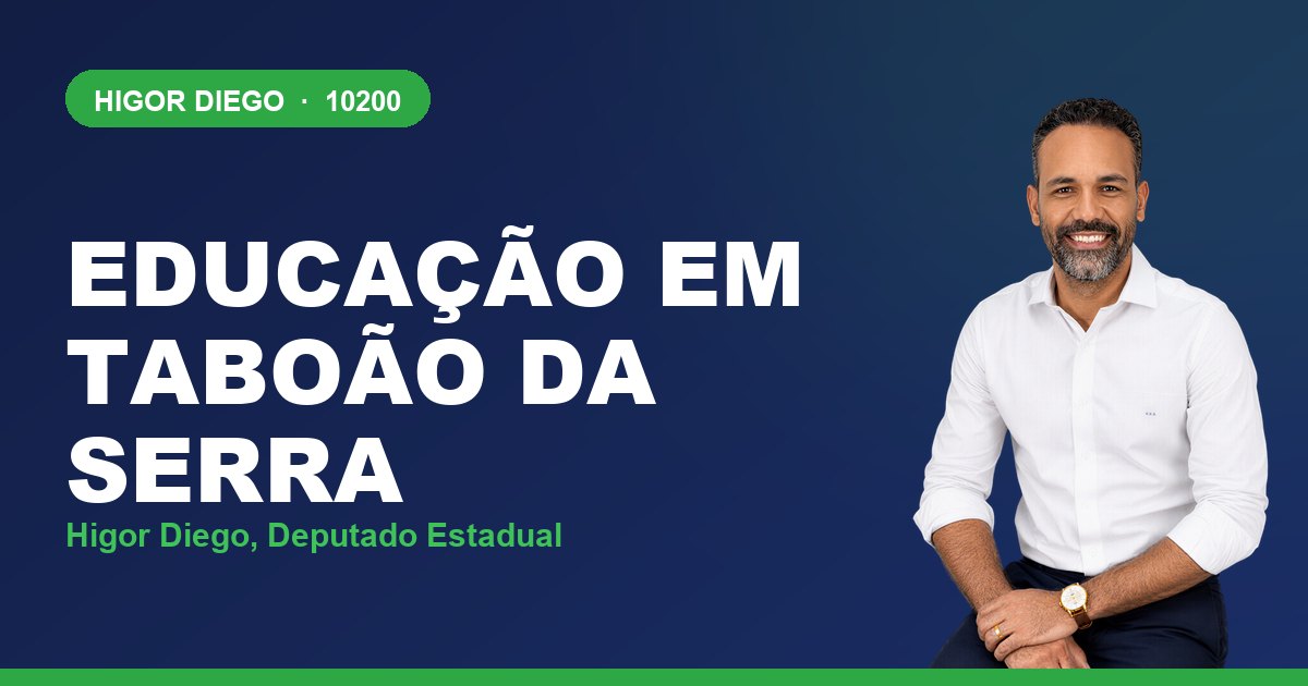 Educação em Taboão da Serra, com Higor Diego, deputado estadual 10200