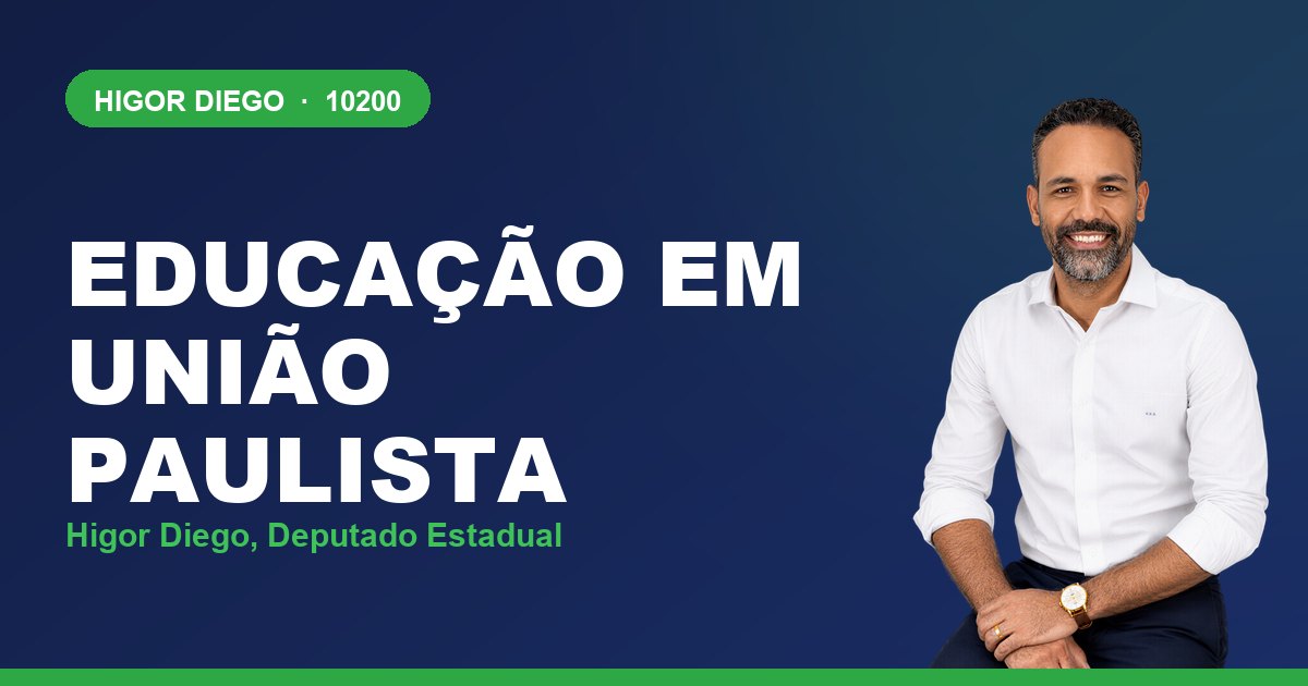 Educação em União Paulista, com Higor Diego, deputado estadual 10200