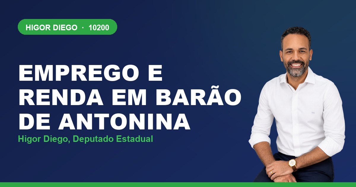 Emprego e Renda em Barão de Antonina, com Higor Diego, deputado estadual 10200