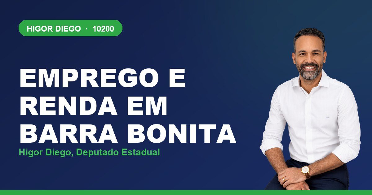 Emprego e Renda em Barra Bonita, com Higor Diego, deputado estadual 10200