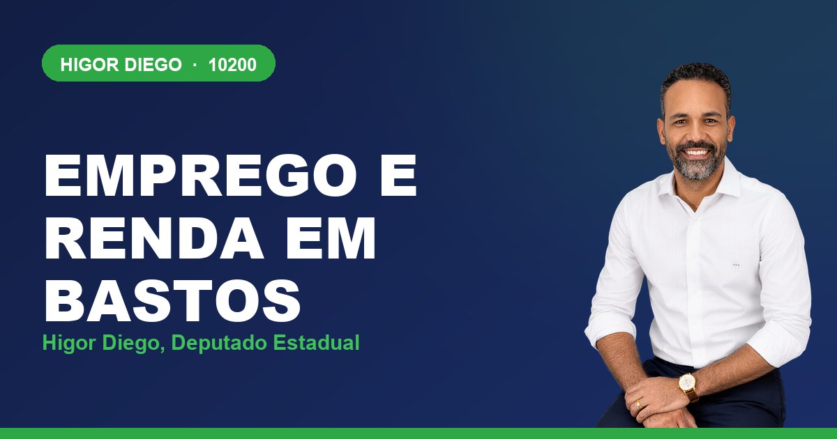 Emprego e Renda em Bastos, com Higor Diego, deputado estadual 10200