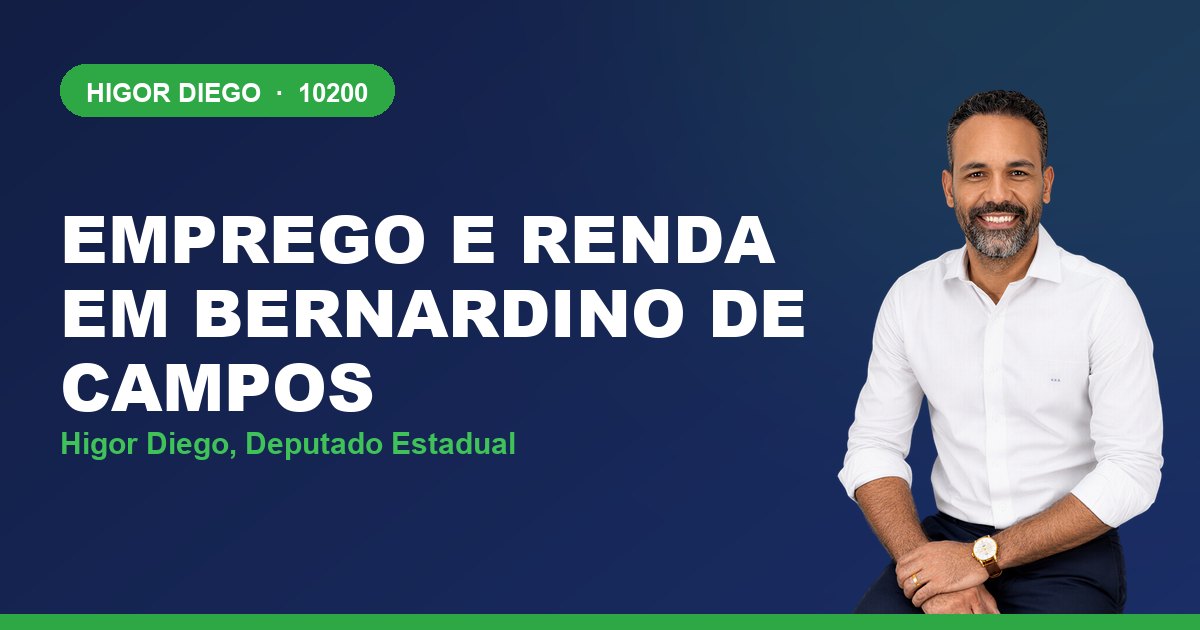 Emprego e Renda em Bernardino de Campos, com Higor Diego, deputado estadual 10200