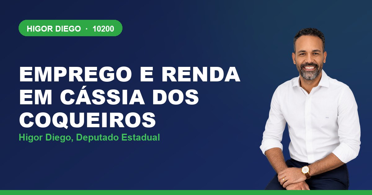 Emprego e Renda em Cássia dos Coqueiros, com Higor Diego, deputado estadual 10200