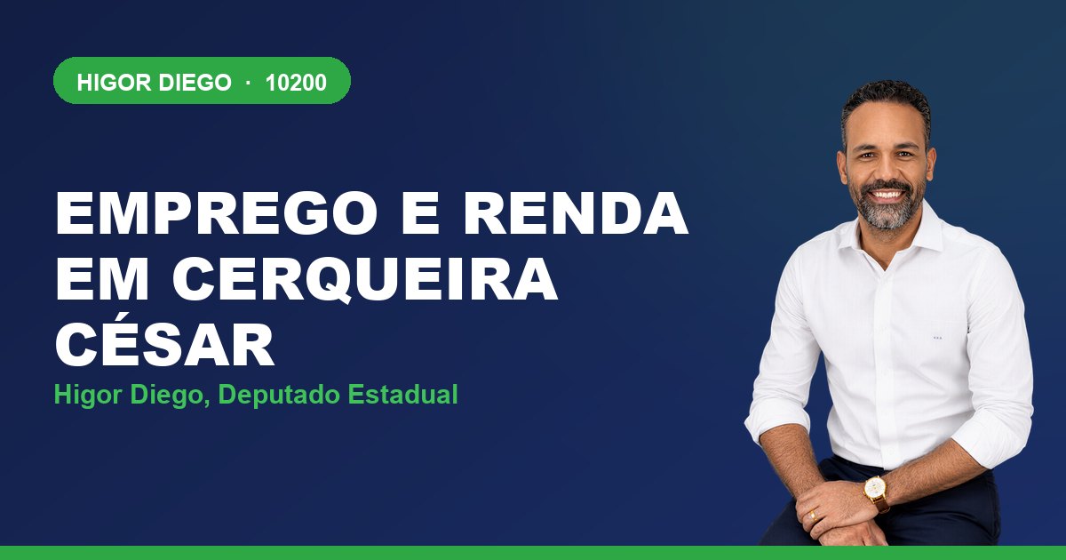 Emprego e Renda em Cerqueira César, com Higor Diego, deputado estadual 10200