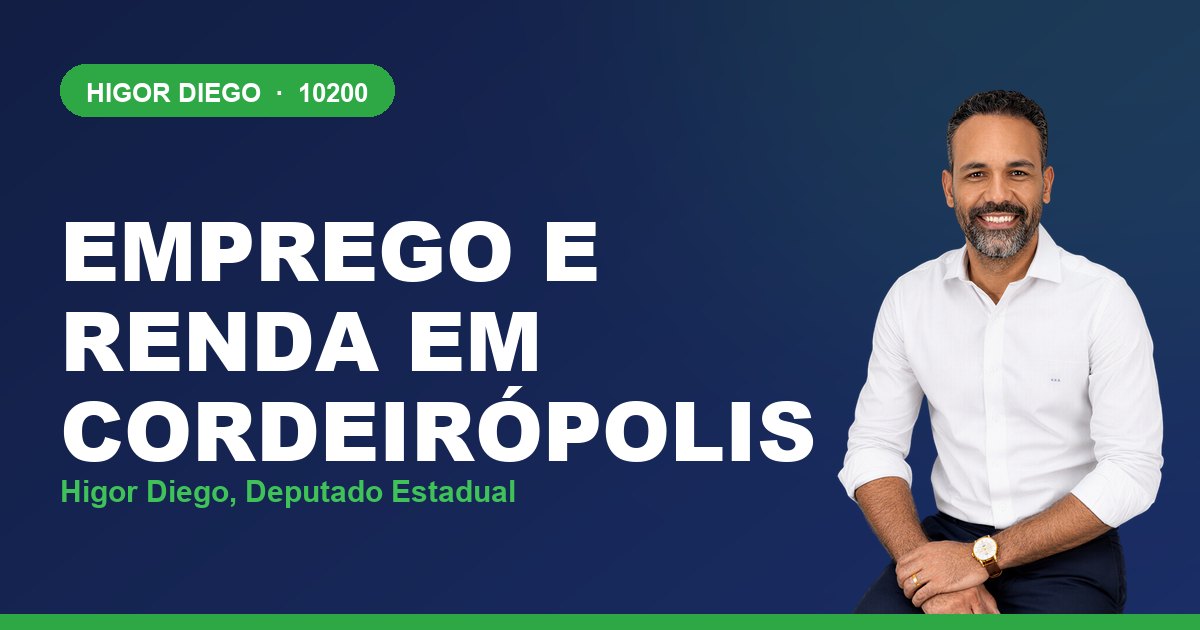 Emprego e Renda em Cordeirópolis, com Higor Diego, deputado estadual 10200